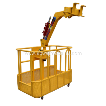 1.2 m 1.5 m  1.8m 2.0m rotating Engineering construction gondola Aerial lifting work gondola crane brackets cradle box